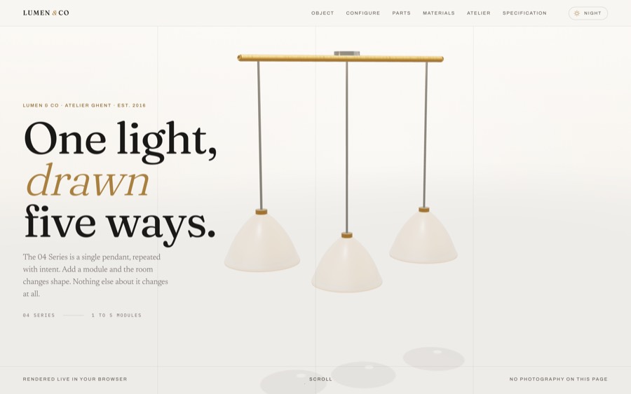 Screenshot of LUMEN & CO